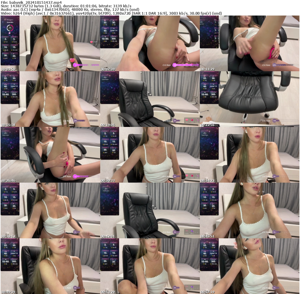 Preview thumb from babyvik on 2024-10-15 @ bongacams