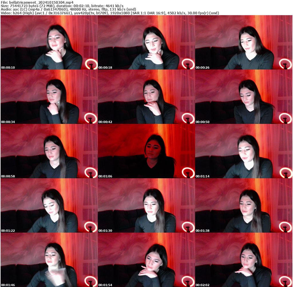 Preview thumb from bellatrisasweet on 2024-10-15 @ bongacams