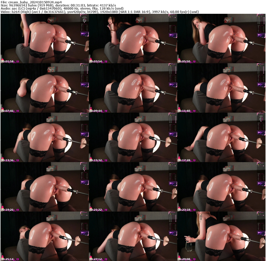 Preview thumb from cream_baby on 2024-10-15 @ bongacams