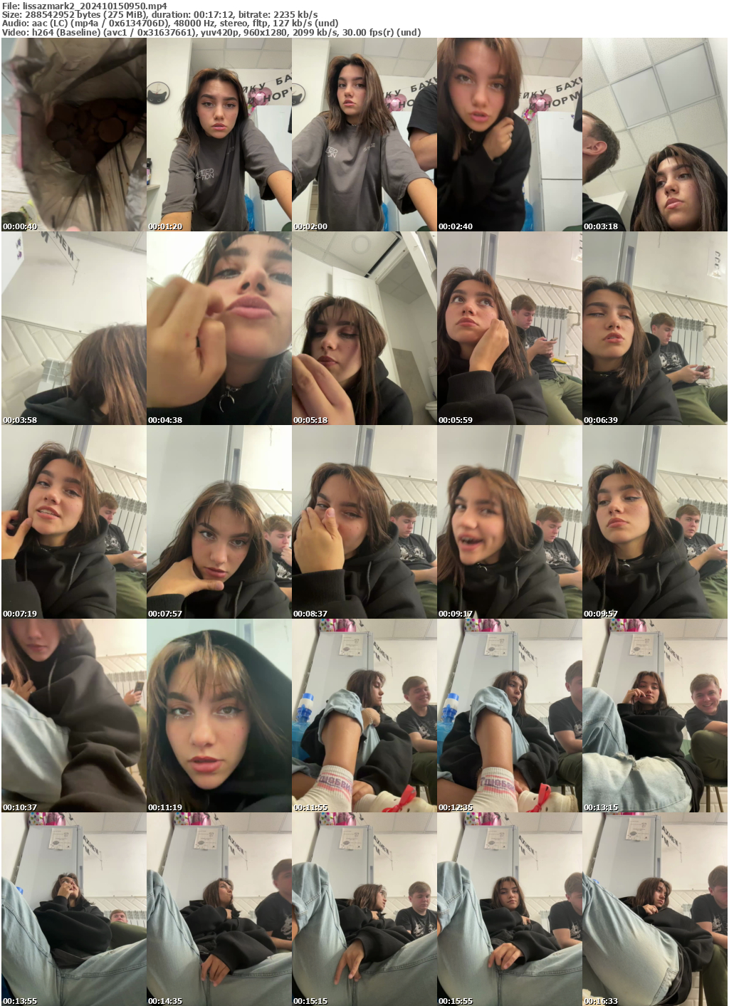 Preview thumb from lissazmark2 on 2024-10-15 @ bongacams