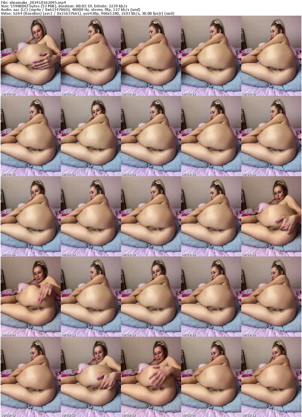 Preview thumb from alisamaks on 2024-10-16 @ bongacams