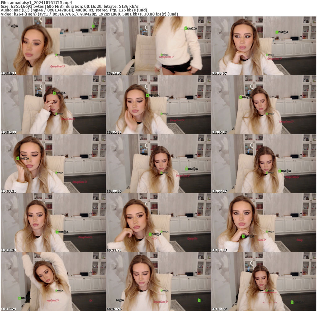 Preview thumb from annadaisy1 on 2024-10-16 @ bongacams