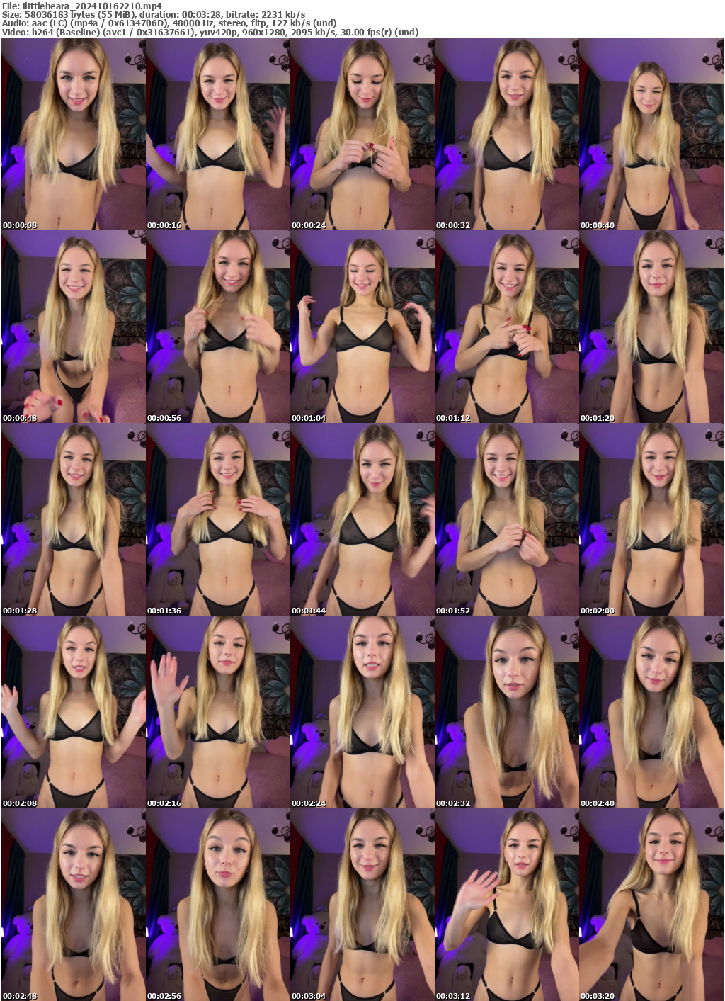 Preview thumb from ilittleheara on 2024-10-16 @ bongacams