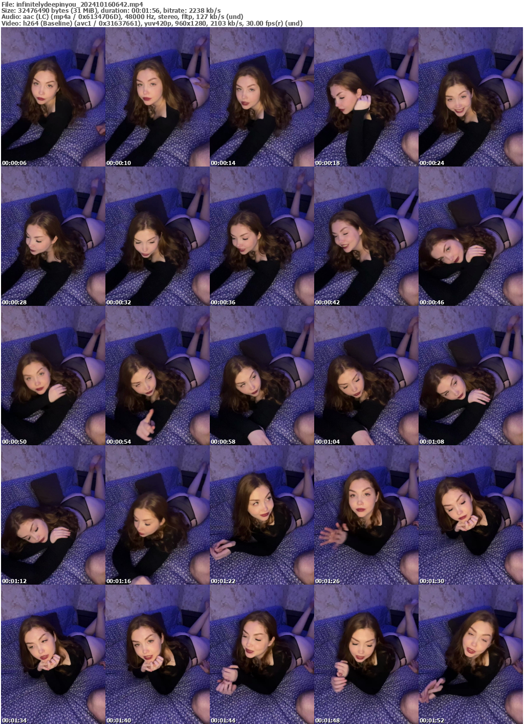 Preview thumb from infinitelydeepinyou on 2024-10-16 @ bongacams