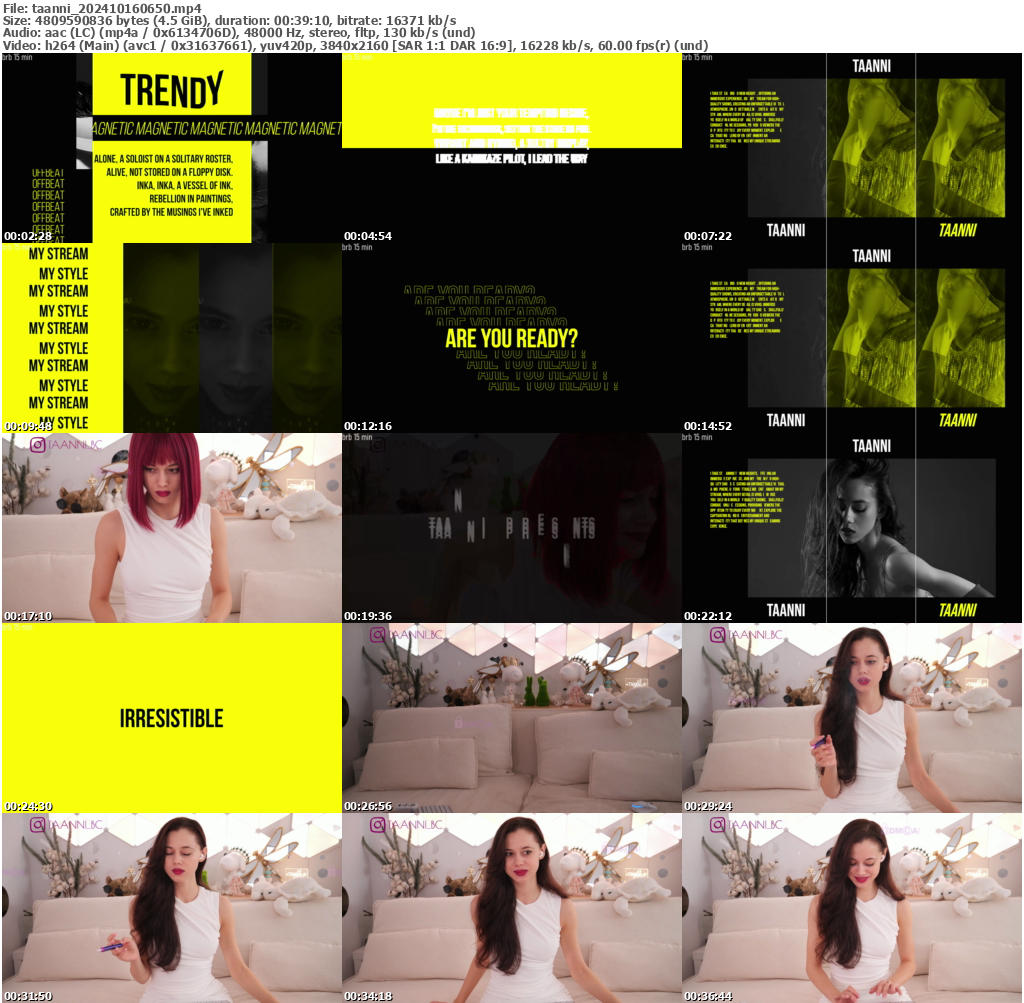 Preview thumb from taanni on 2024-10-16 @ bongacams