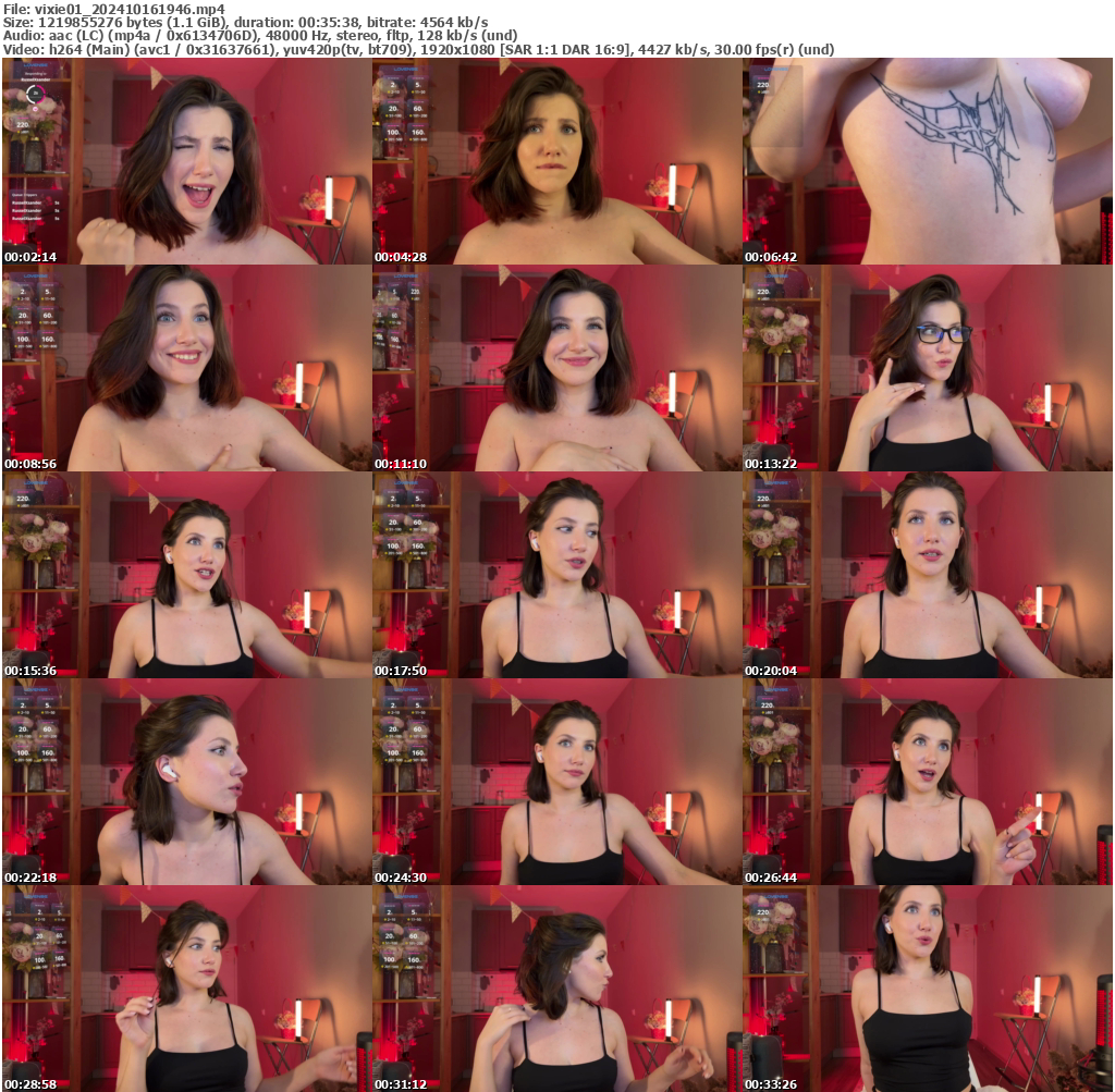 Preview thumb from vixie01 on 2024-10-16 @ bongacams