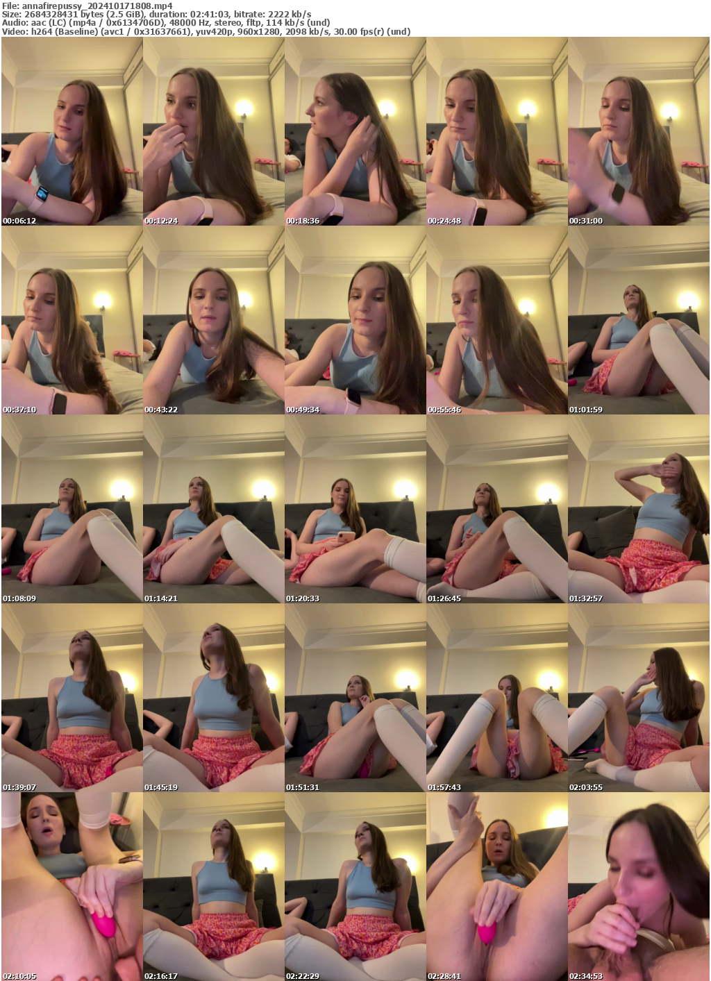 Preview thumb from annafirepussy on 2024-10-17 @ bongacams