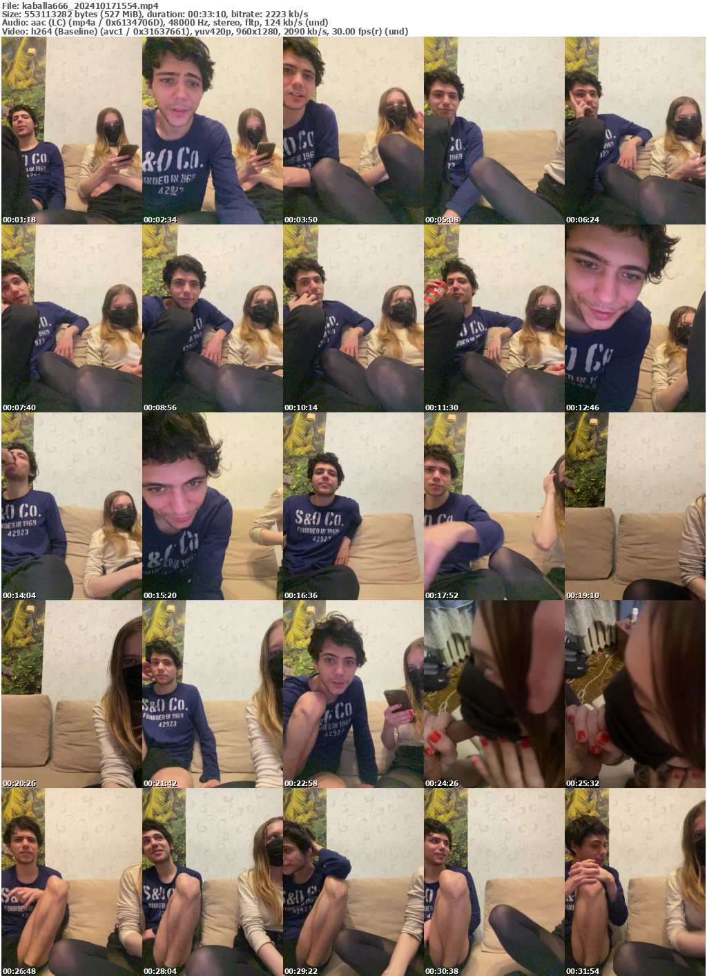 Preview thumb from kaballa666 on 2024-10-17 @ bongacams