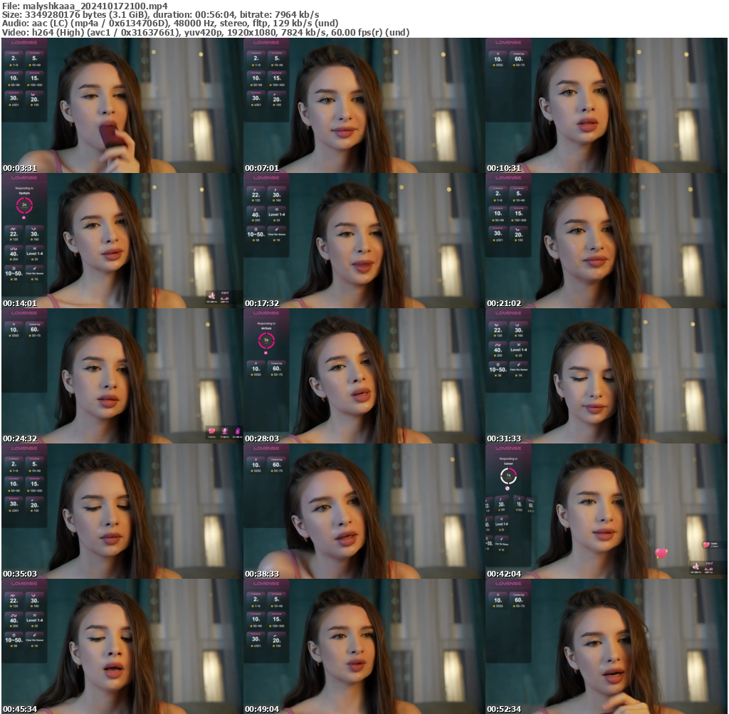 Preview thumb from malyshkaaa on 2024-10-17 @ bongacams