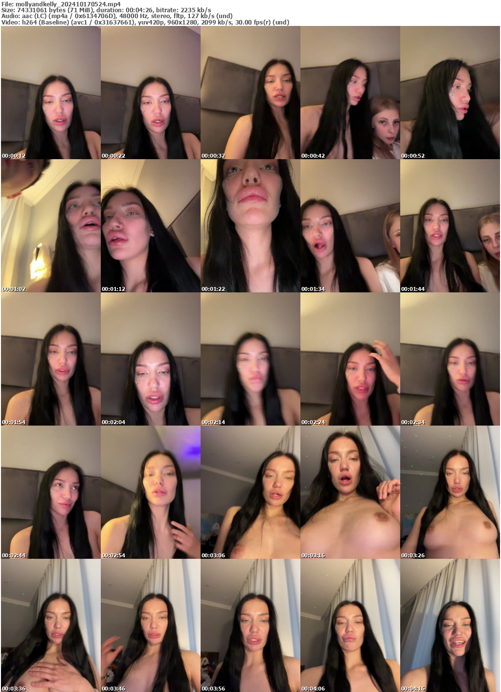 Preview thumb from mollyandkelly on 2024-10-17 @ bongacams