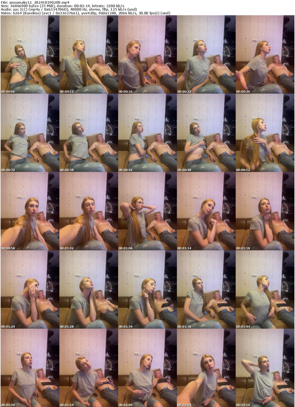 Preview thumb from annamaks12 on 2024-10-19 @ bongacams