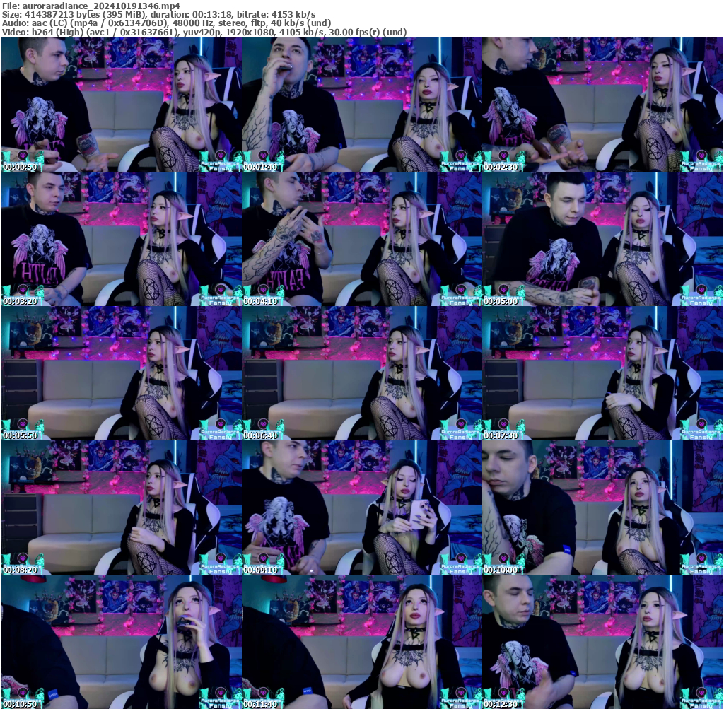 Preview thumb from auroraradiance on 2024-10-19 @ bongacams