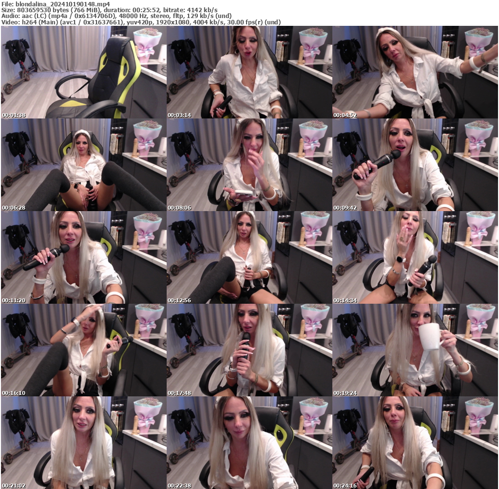 Preview thumb from blondalina on 2024-10-19 @ bongacams