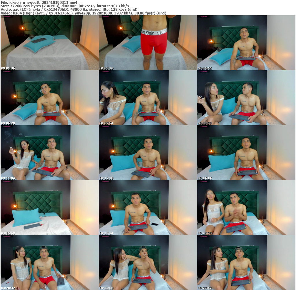 Preview thumb from jckson_n_sweett on 2024-10-19 @ bongacams