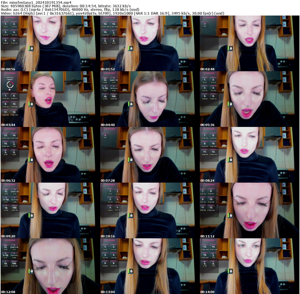 Preview thumb from missfentasy1 on 2024-10-19 @ bongacams