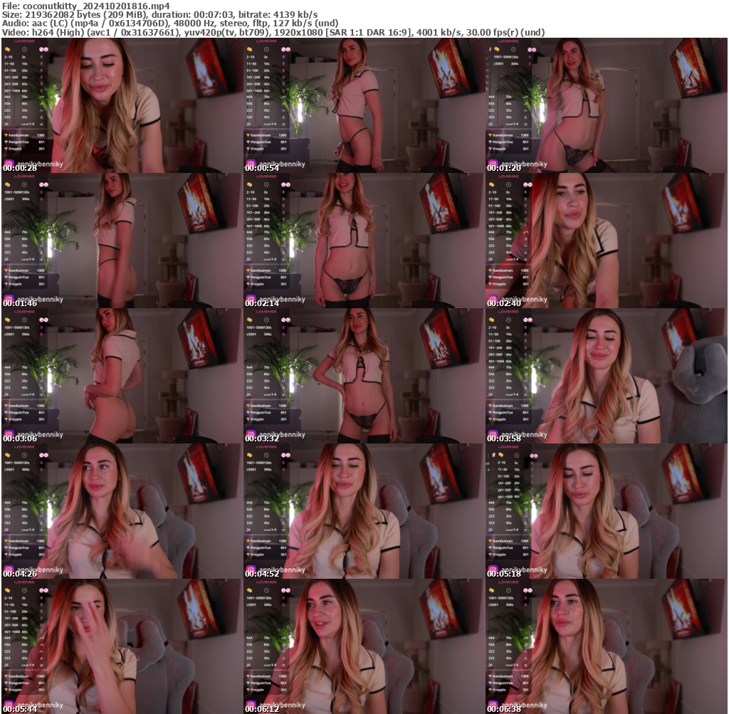 Preview thumb from coconutkitty on 2024-10-20 @ bongacams