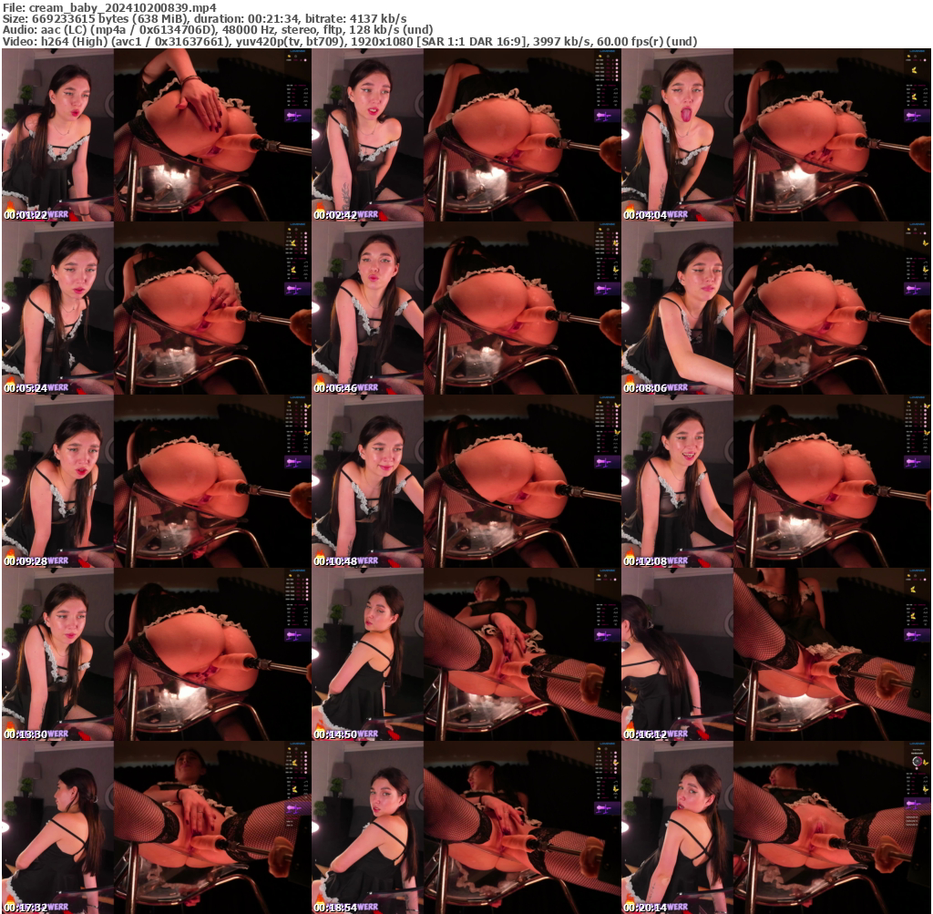 Preview thumb from cream_baby on 2024-10-20 @ bongacams