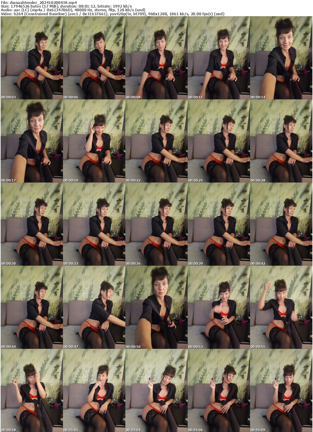 Preview thumb from dianaahtender on 2024-10-20 @ bongacams