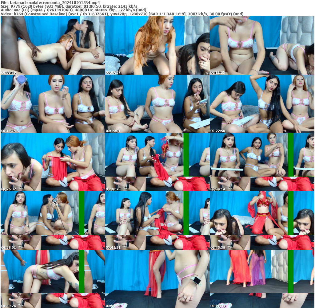 Preview thumb from farianachocolatecrememia on 2024-10-20 @ bongacams