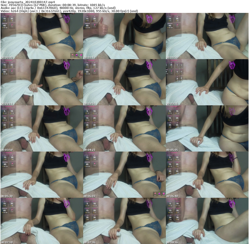 Preview thumb from jonymarta on 2024-10-20 @ bongacams