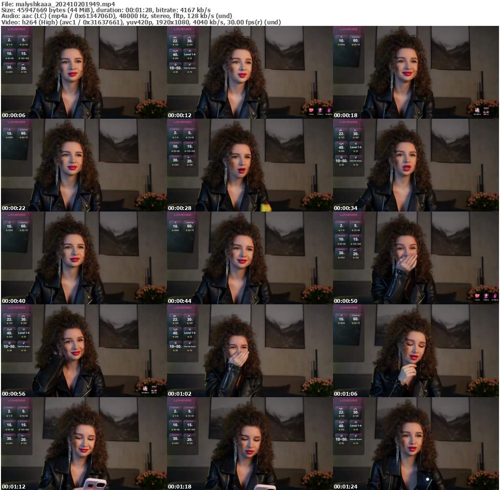 Preview thumb from malyshkaaa on 2024-10-20 @ bongacams