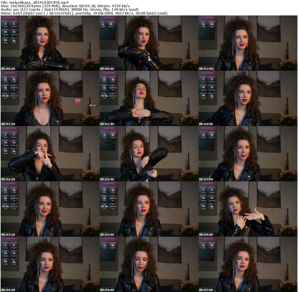 Preview thumb from malyshkaaa on 2024-10-20 @ bongacams