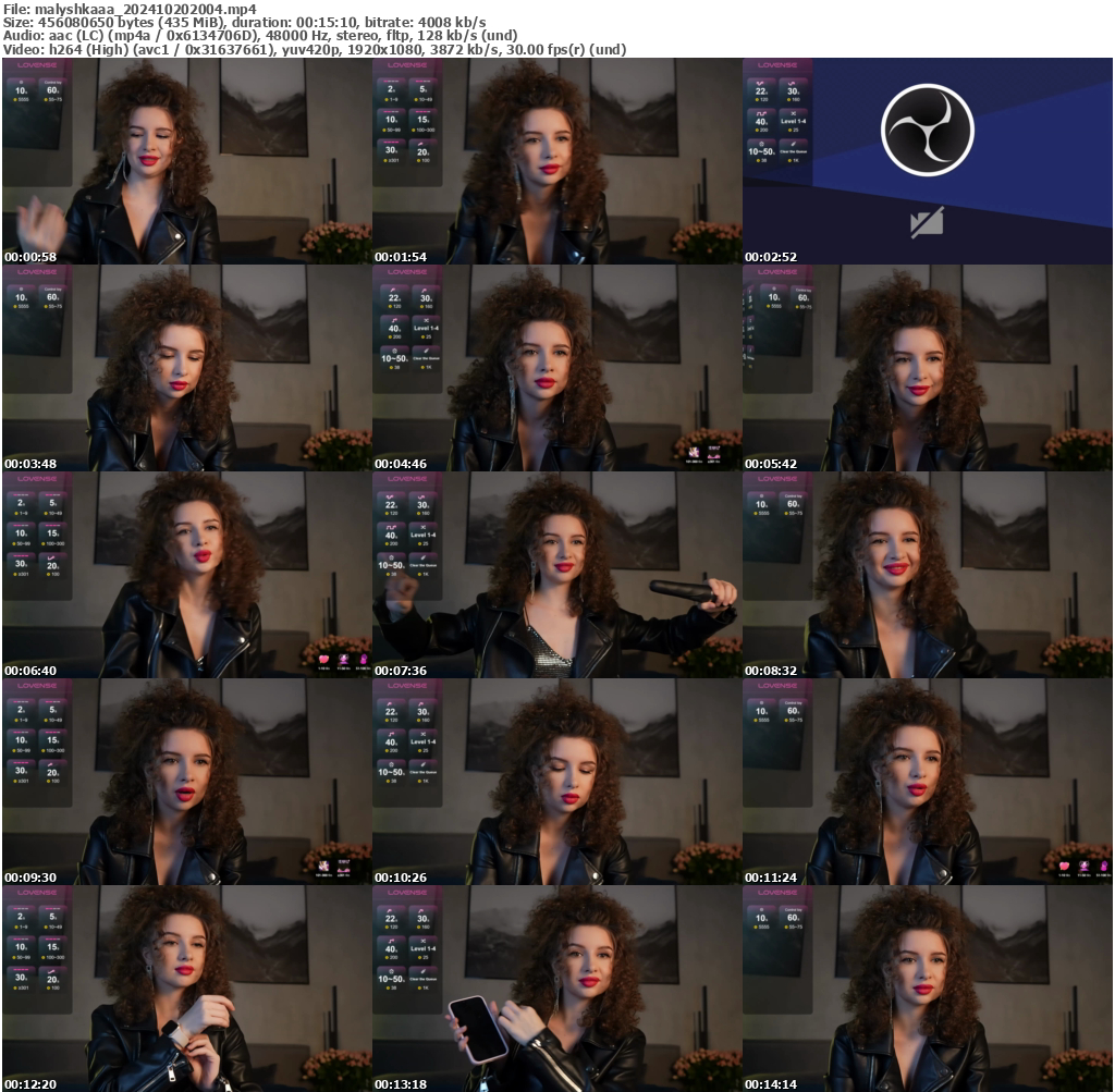 Preview thumb from malyshkaaa on 2024-10-20 @ bongacams