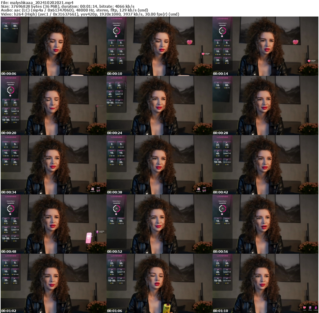 Preview thumb from malyshkaaa on 2024-10-20 @ bongacams