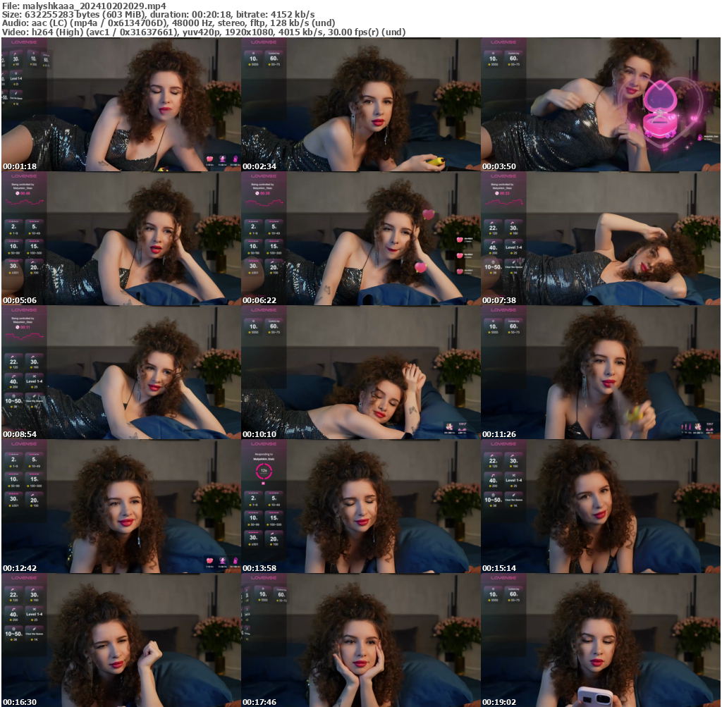 Preview thumb from malyshkaaa on 2024-10-20 @ bongacams