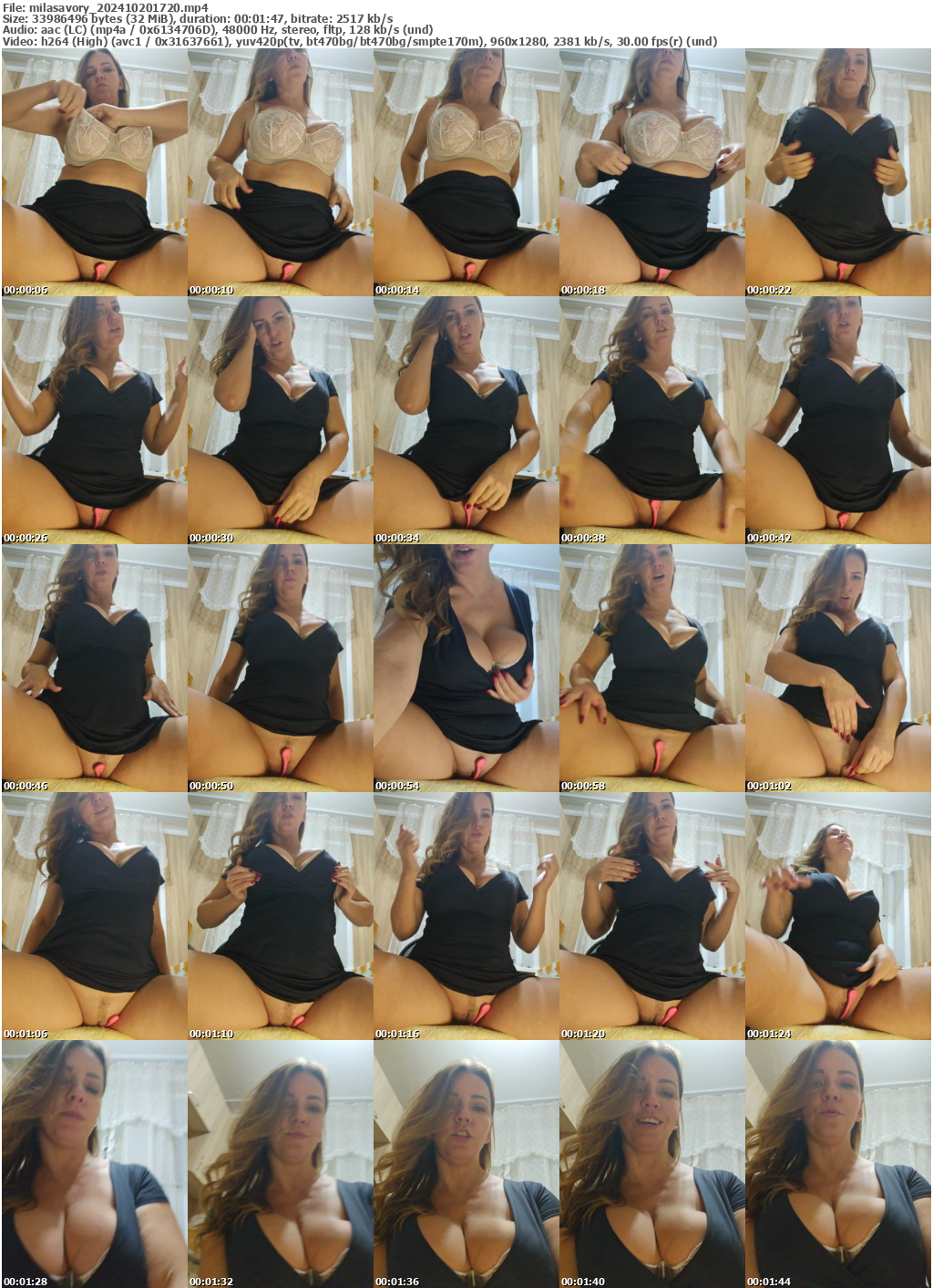 Preview thumb from milasavory on 2024-10-20 @ bongacams