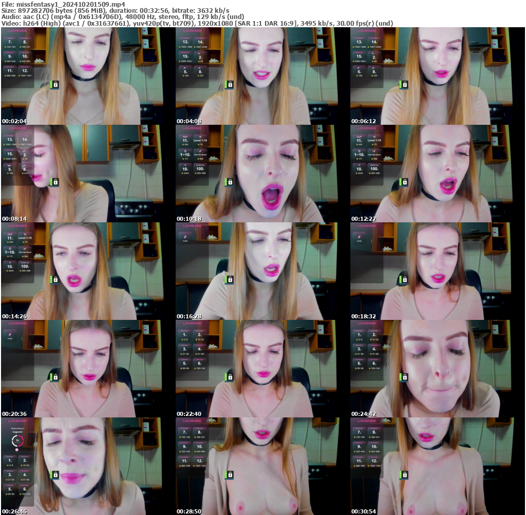 Preview thumb from missfentasy1 on 2024-10-20 @ bongacams