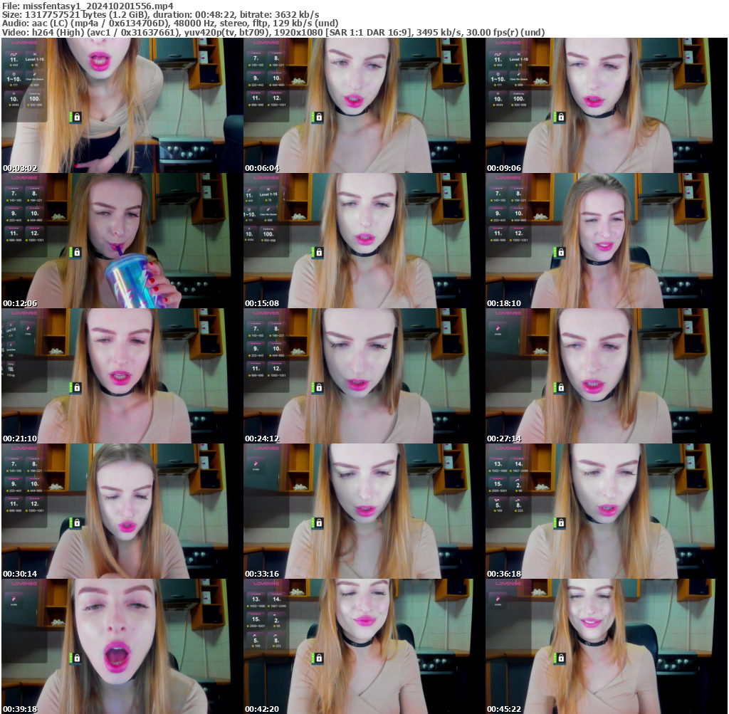 Preview thumb from missfentasy1 on 2024-10-20 @ bongacams