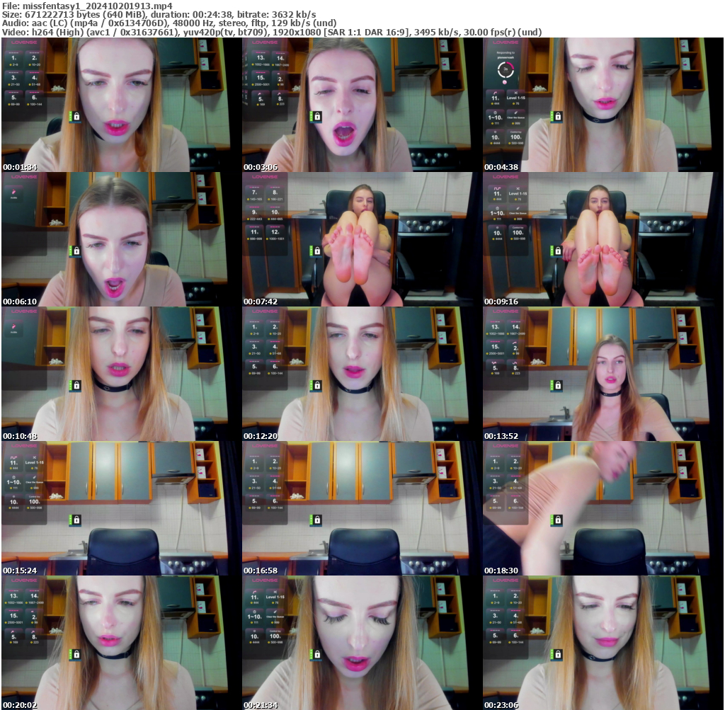 Preview thumb from missfentasy1 on 2024-10-20 @ bongacams