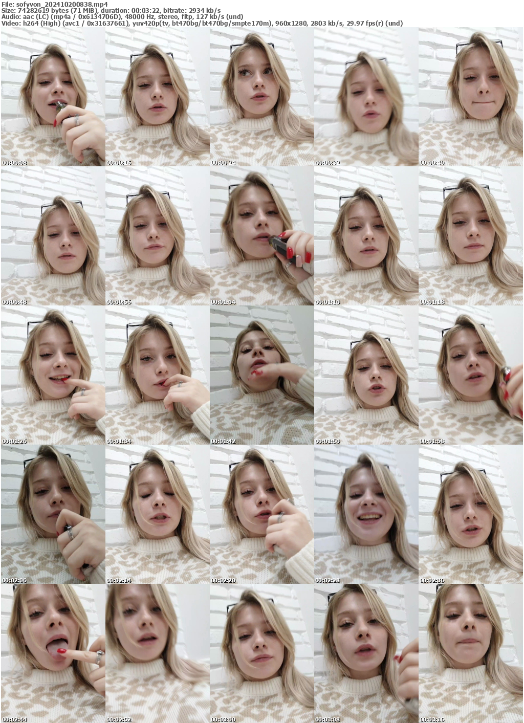 Preview thumb from sofyvon on 2024-10-20 @ bongacams