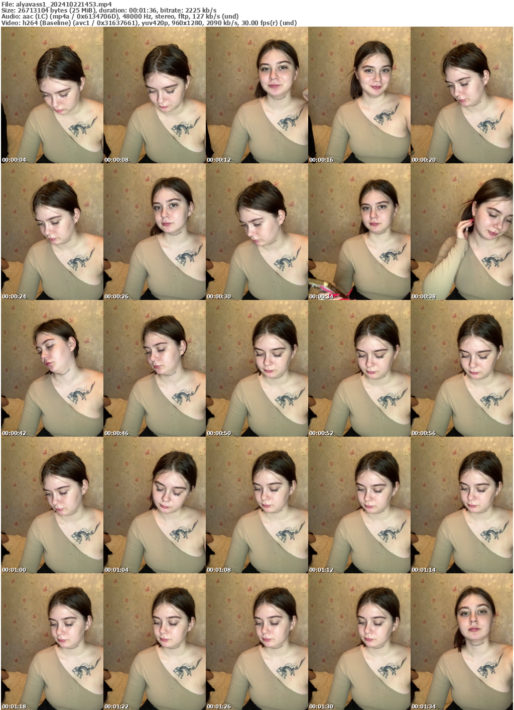 Preview thumb from alyavass1 on 2024-10-22 @ bongacams