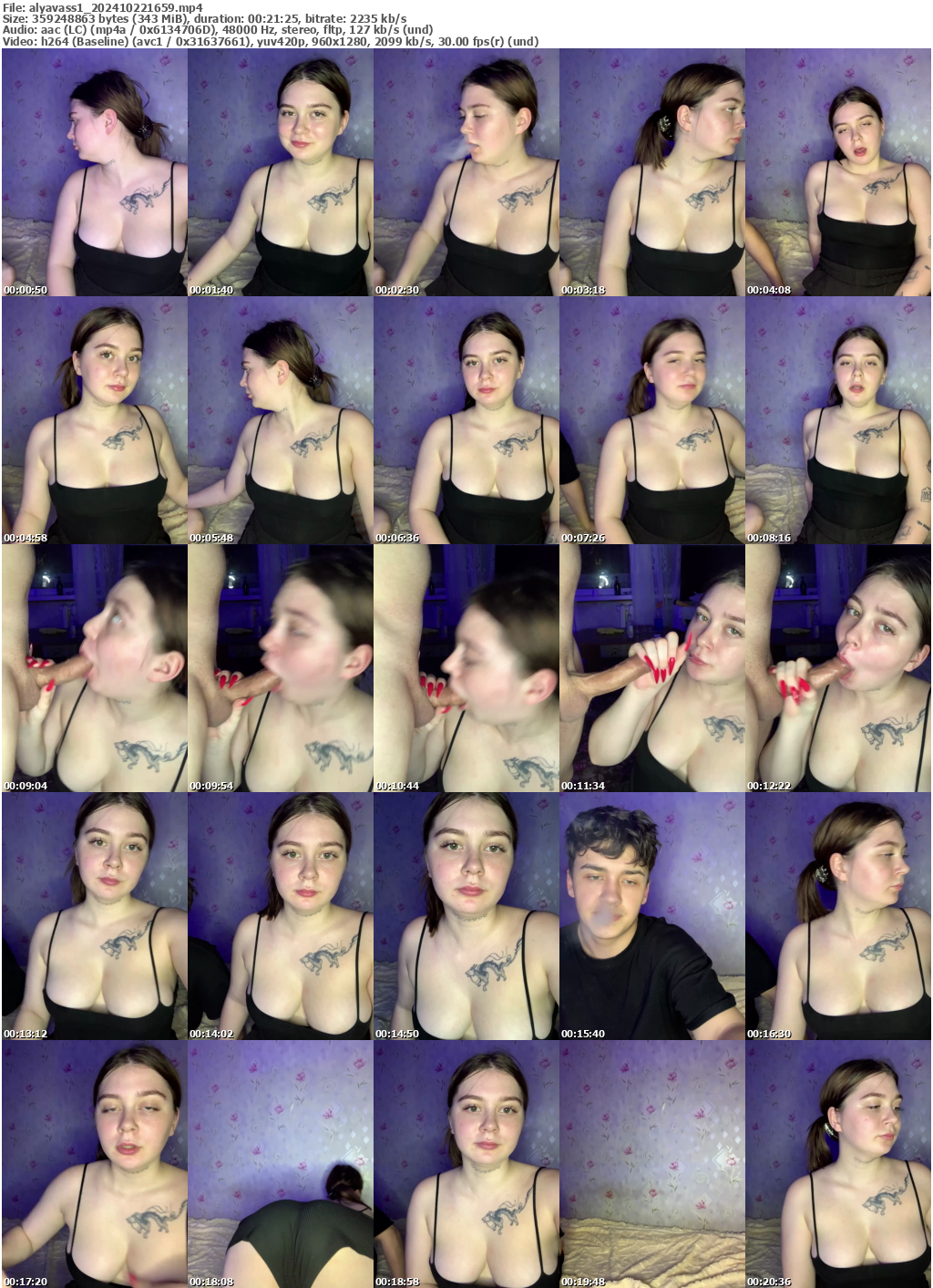 Preview thumb from alyavass1 on 2024-10-22 @ bongacams