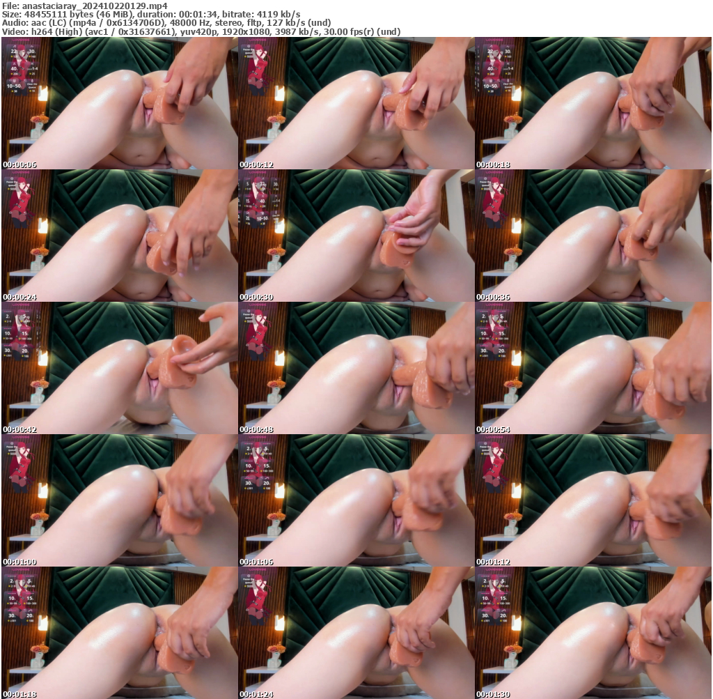 Preview thumb from anastaciaray on 2024-10-22 @ bongacams