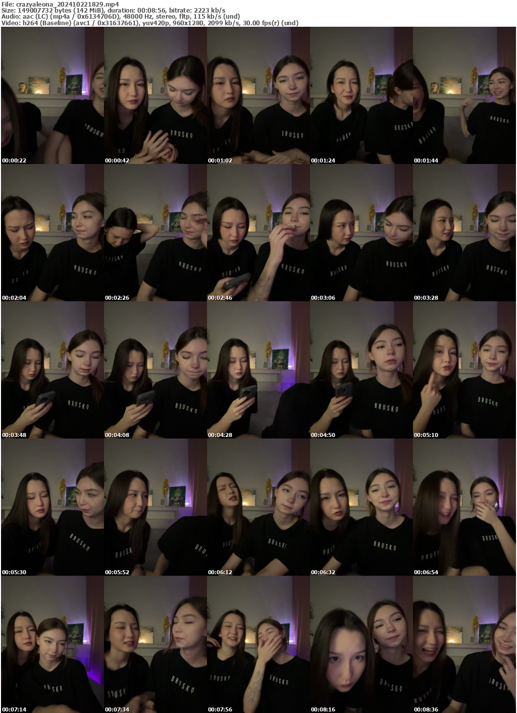 Preview thumb from crazyaleona on 2024-10-22 @ bongacams