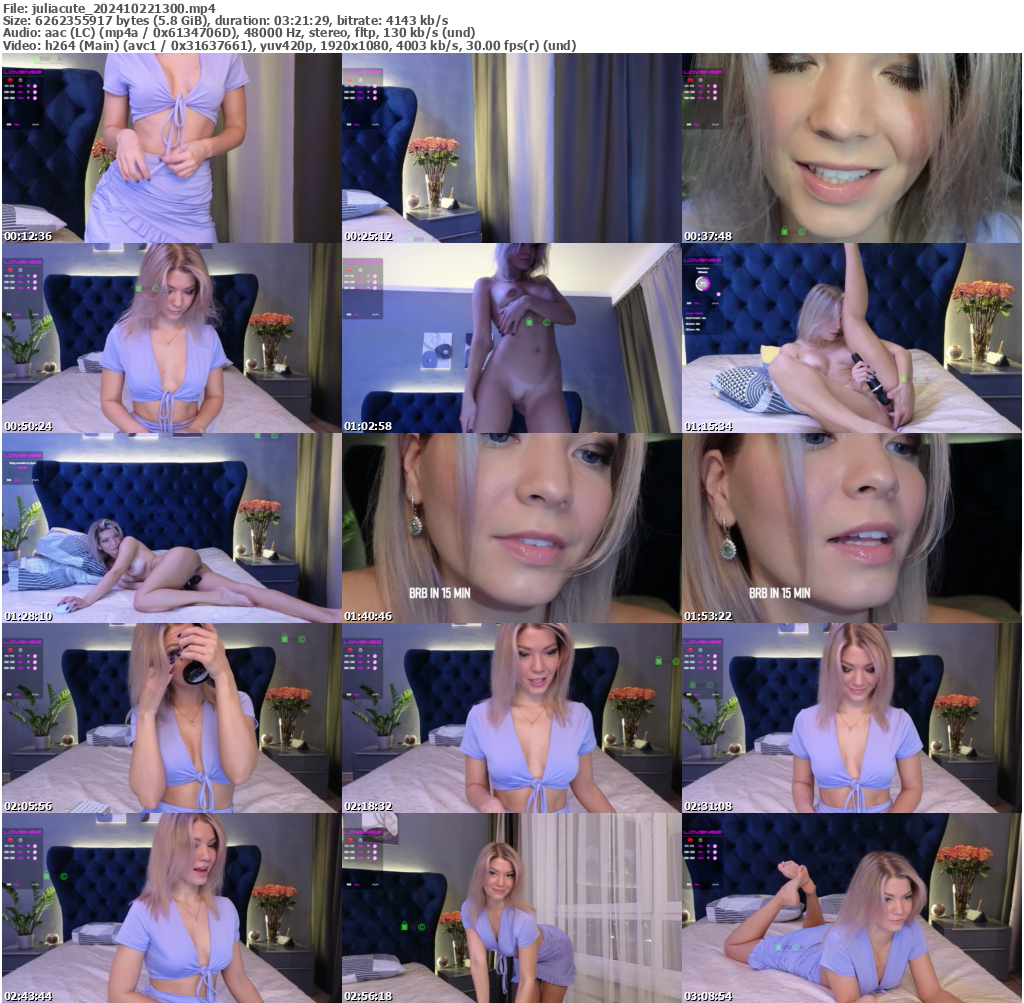 Preview thumb from juliacute on 2024-10-22 @ bongacams