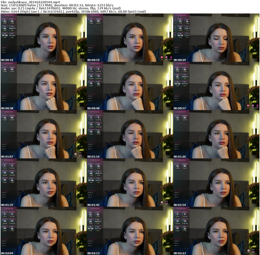 Preview thumb from malyshkaaa on 2024-10-22 @ bongacams