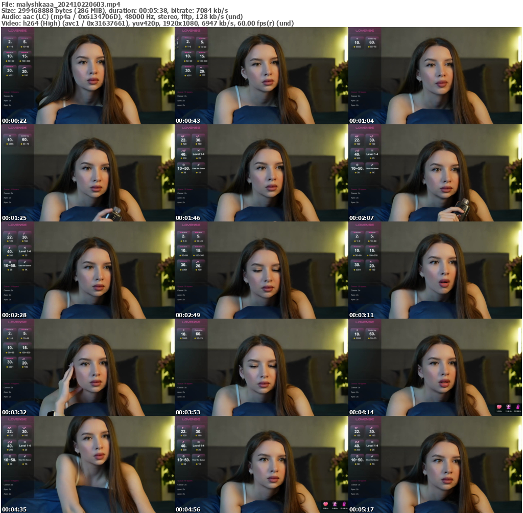 Preview thumb from malyshkaaa on 2024-10-22 @ bongacams