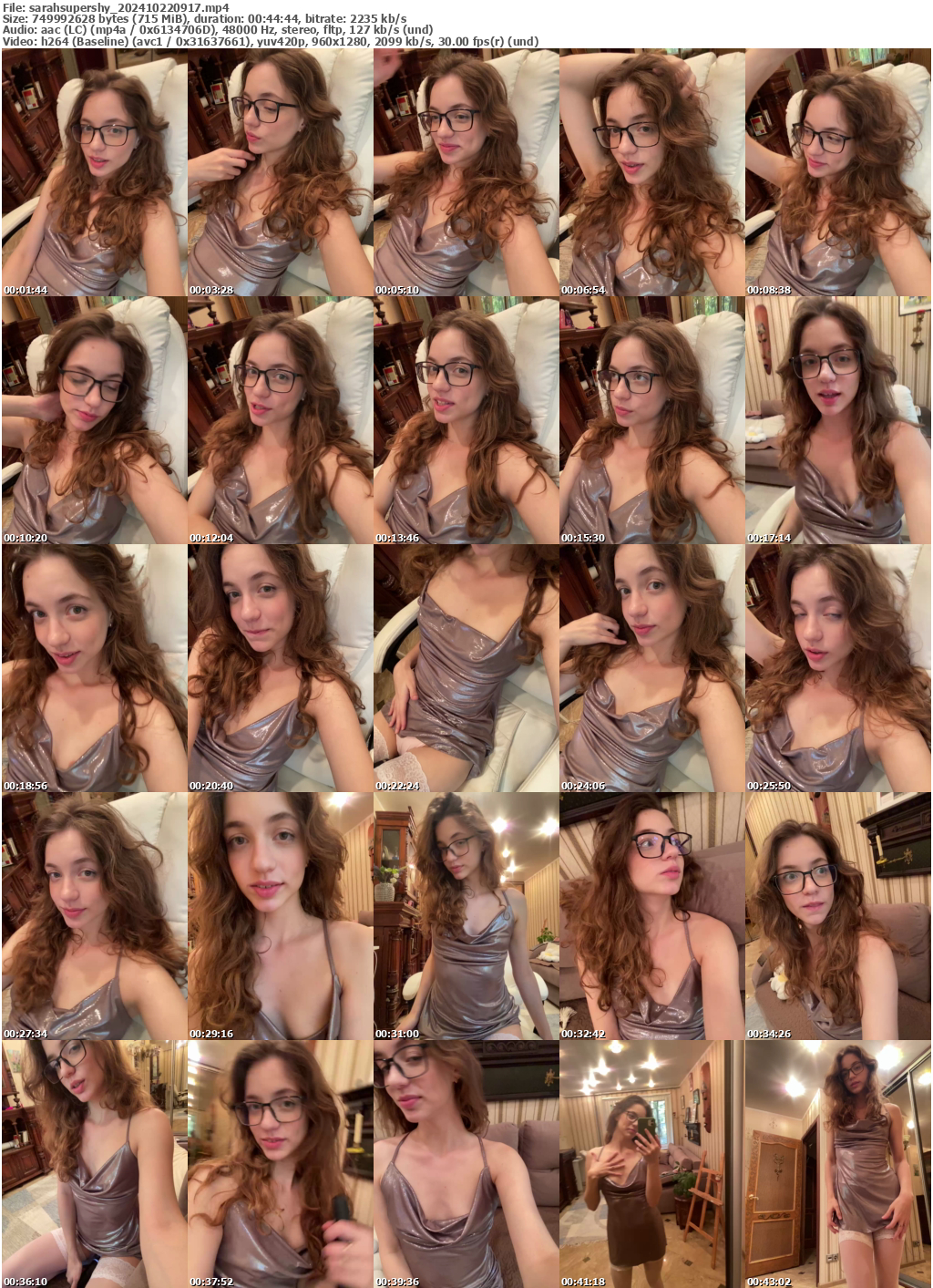 Preview thumb from sarahsupershy on 2024-10-22 @ bongacams