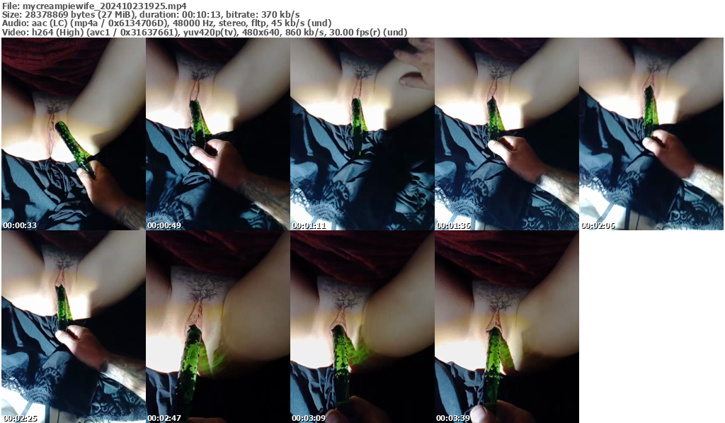 Preview thumb from mycreampiewife on 2024-10-23 @ bongacams