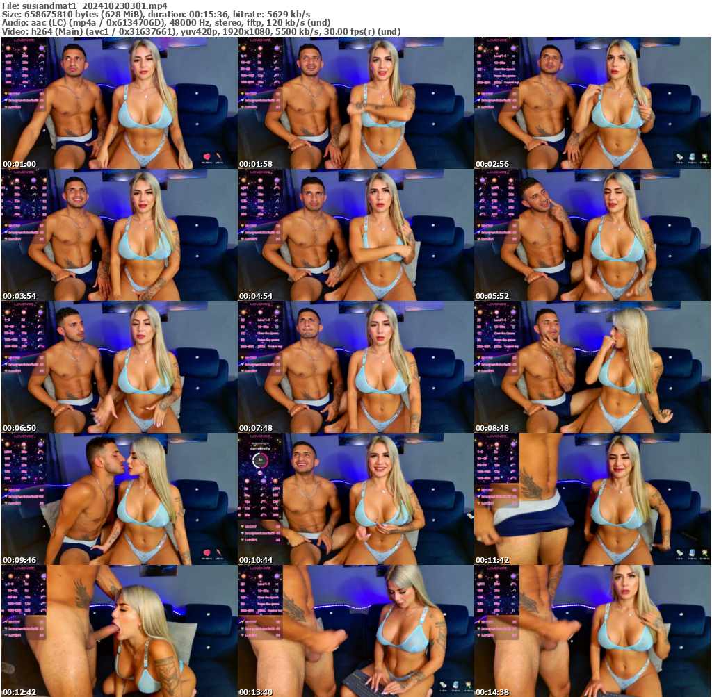 Preview thumb from susiandmat1 on 2024-10-23 @ bongacams