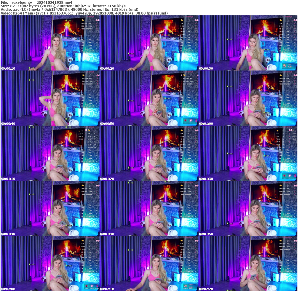 Preview thumb from _sexybounty_ on 2024-10-24 @ bongacams