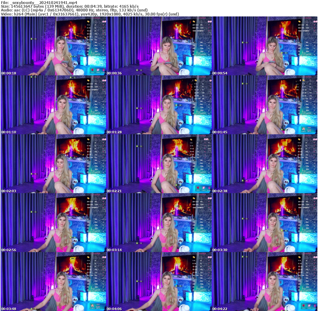 Preview thumb from _sexybounty_ on 2024-10-24 @ bongacams