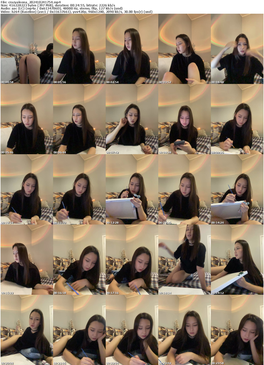 Preview thumb from crazyaleona on 2024-10-24 @ bongacams