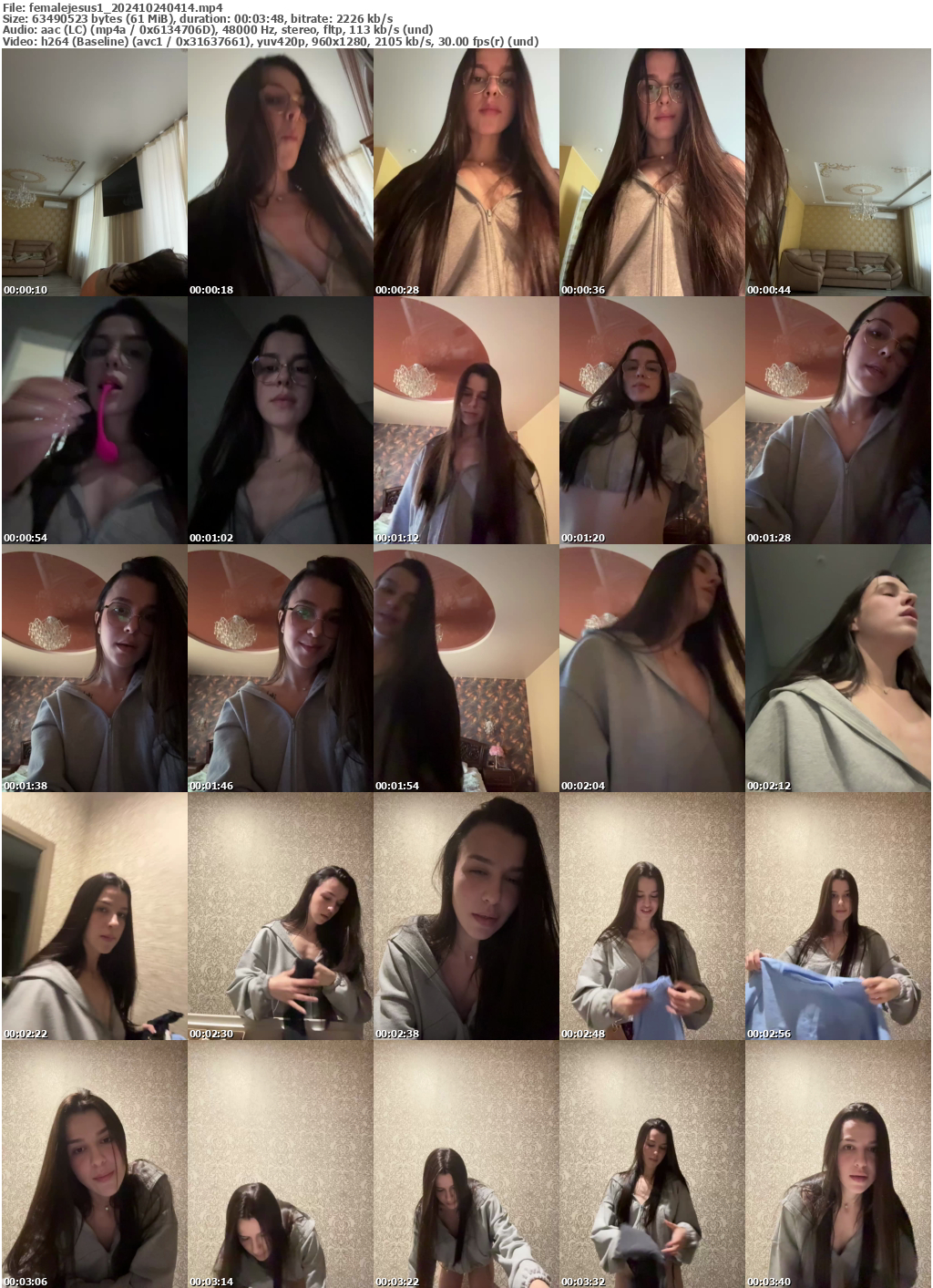 Preview thumb from femalejesus1 on 2024-10-24 @ bongacams