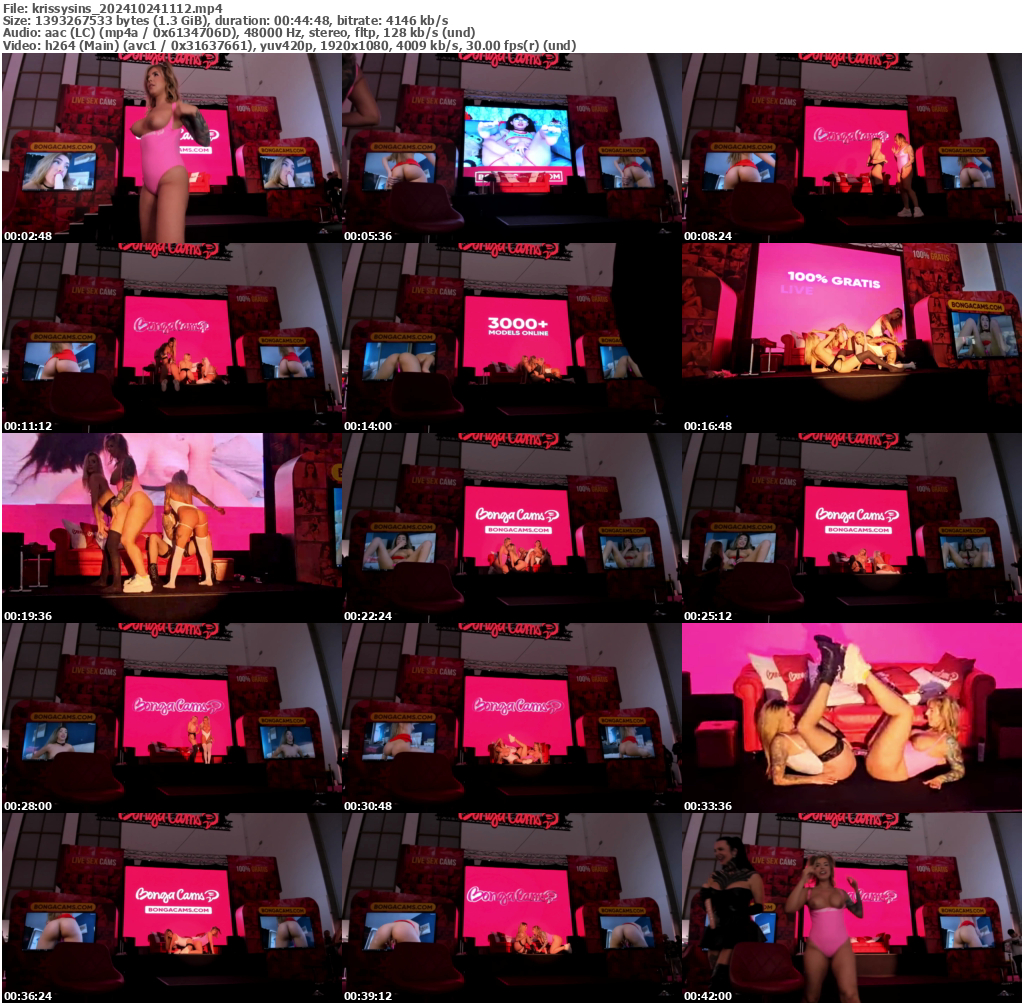 Preview thumb from krissysins on 2024-10-24 @ bongacams