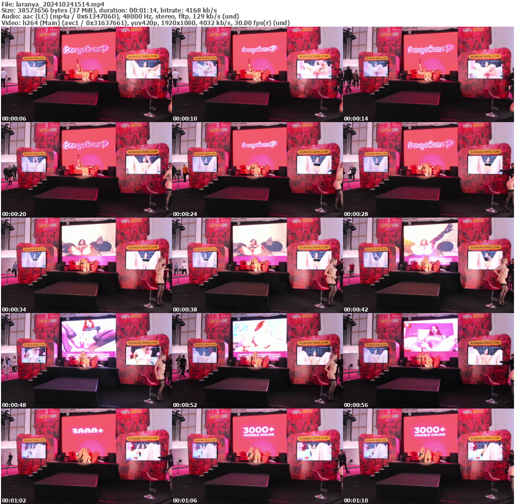 Preview thumb from laranya on 2024-10-24 @ bongacams